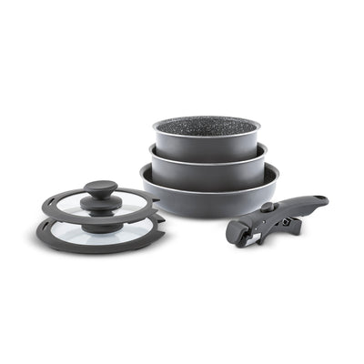 Karaca Comfort Ensemble de Casseroles 6 Pièces avec Poignées Amovibles