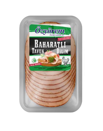 Salam Dilim OZYOREM Baharatli Tavuk 150g - Tranche de Salami au Poulet Épicé