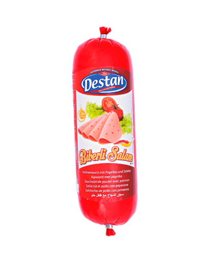 DESTAN Biberli Saucisson de Poulet aux Poivrons 400g