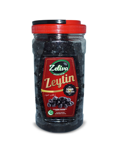 ZELIVA Olives Noires en Saumure Gemlik 1.3kg