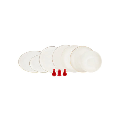 Service de table Karaca New Noble pour 12 personnes, 58 pièces, rouge