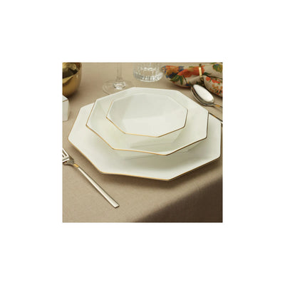 Service de table Karaca Fine Pearl Quarz pour 12 personnes, 62 pièces, doré