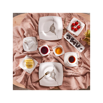 Service Petit Déjeuner Karaca Fine Pearl Era pour 6 personnes, 26 pièces