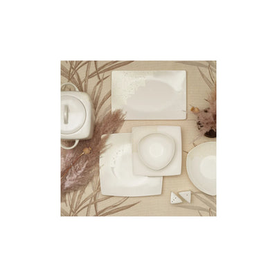 Service de table Karaca Seha pour 12 personnes, 60 pièces, couleur crème