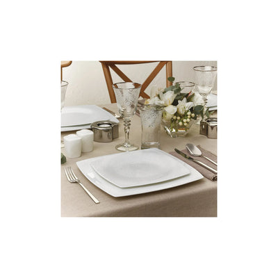 Service de table Karaca Fine Pearl Valentina pour 12 personnes, 62 pièces carrées/rectangulaires