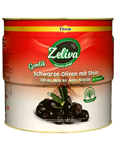 Olives Noires Gemlik Yagli Sele 1.5kg - Zeliva (Gros Calibre)