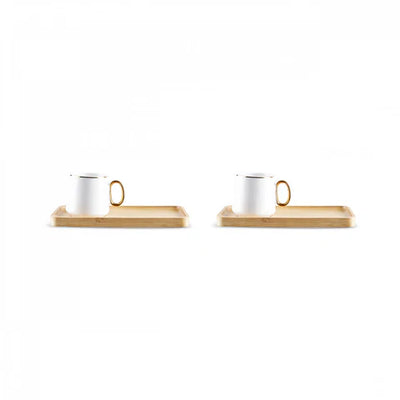 Karaca Ada Bamboo Tasse À Café Pour 2 Personnes, 90 Ml