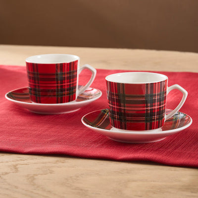 Set de tasses à café Karaca Ekose V2, 2 personnes, 80 ml