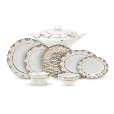 Service de table Karaca Fine Pearl Extra Dorothy pour 12 personnes, 62 pièces