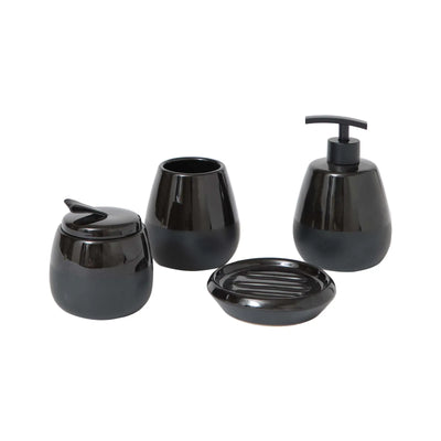 MM 4 PCS SET SALLE DE BAIN, NOIR