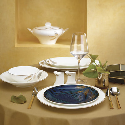 Service de table Karaca Fine Pearl Extra Selva pour 12 personnes, 62 pièces
