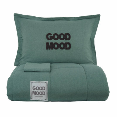 Karaca Home Motto Cotton Comfort Ensemble Lit Simple Pétrole