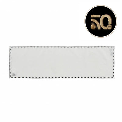 Napperon Karaca Home Collection Signature du 50e anniversaire, blanc argent
