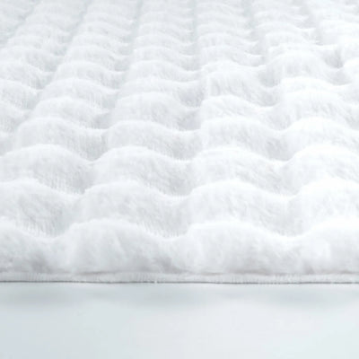 Kaşmir Halı 7/24 Cosy Premium Bubble Blanc Ovale 80x150 cm