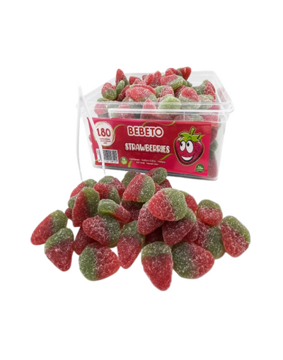BEBETO Bonbon Gélifié Halal 1080g Fraise Acide
