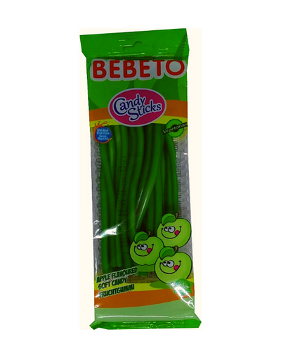 Bebeto Candy Sticks Bonbon Fourré Pomme Lisse Halal 180g