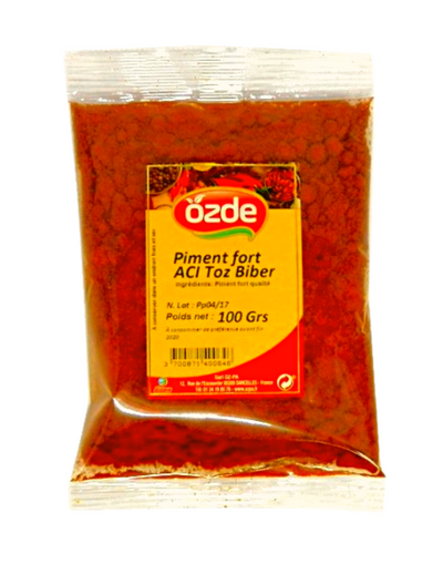 Piment Fort Moulu OZDE Aci Toz Kirmizi Biber 100g