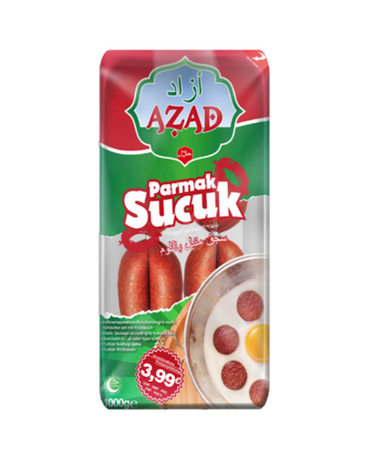 Sucuk AZAD Parmak Saucisse à l'ail 1000g