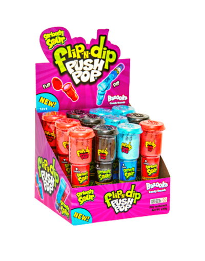 Topps Sucette Flip-N-Dip Push Pop