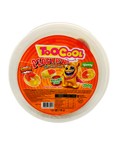 Too Cool Bonbon gélifié Halal Anneaux Peche Acide