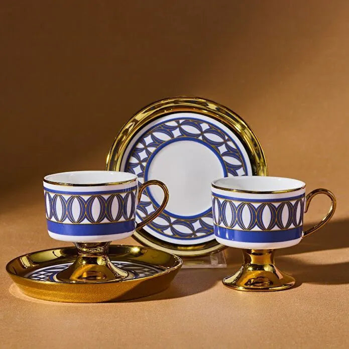 Karaca Hilal Ensemble De Tasses À Café Pour 2 Personnes 85 Ml