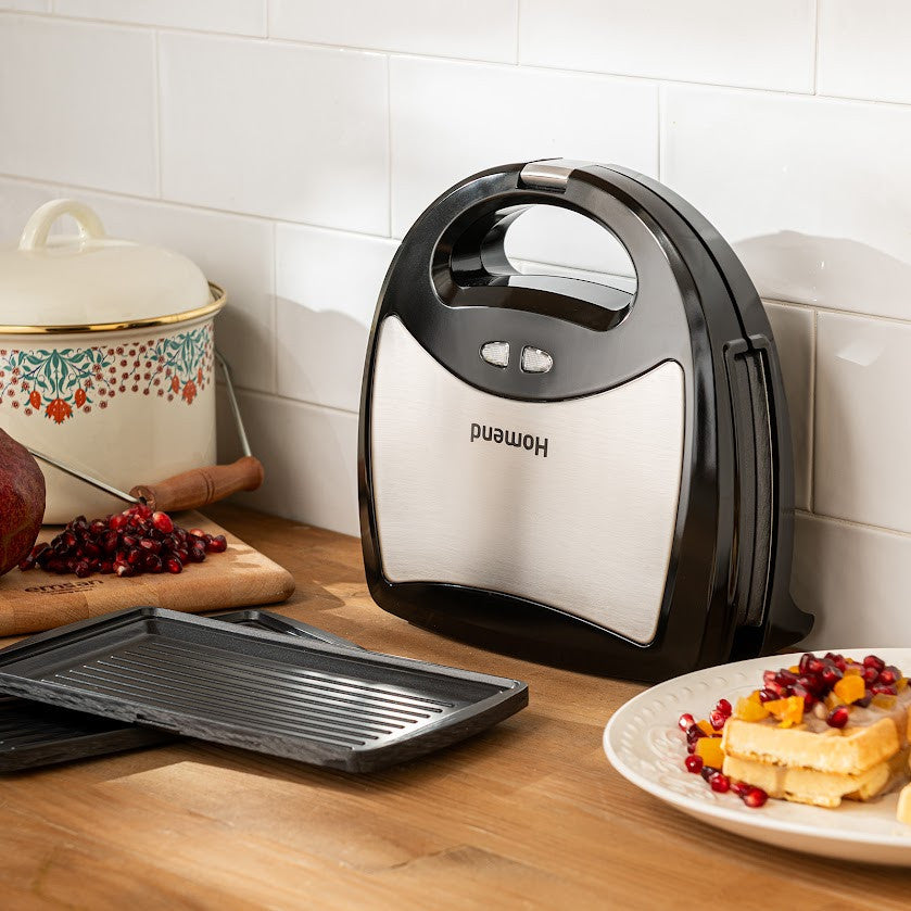 Homend Toastbuster 1322H Grille-pain Sandwich Noir