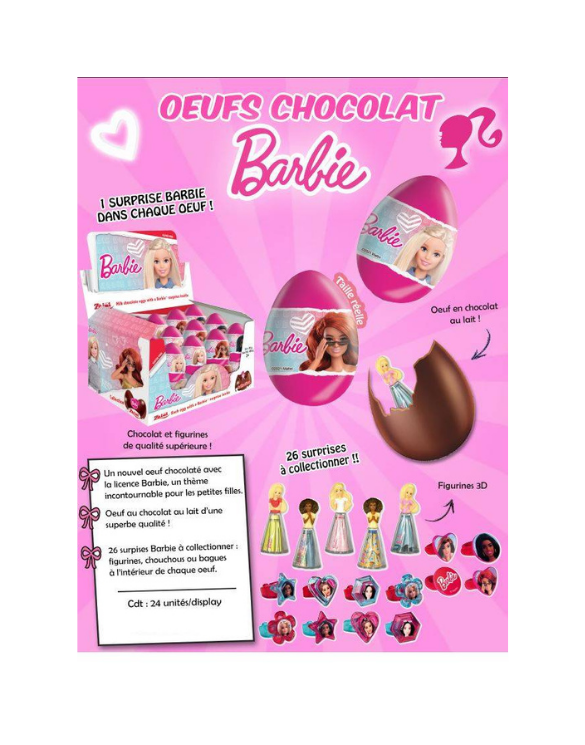 Oeufs Barbie Chocolat