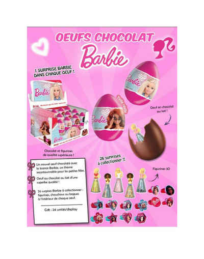 Oeufs Barbie Chocolat