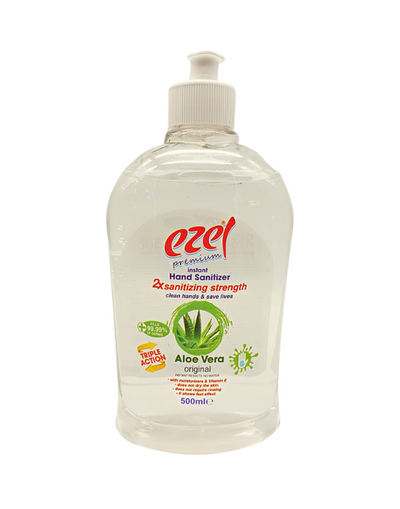 Ezel Gel Hydroalcoolique à l'Aloe Vera 500ml