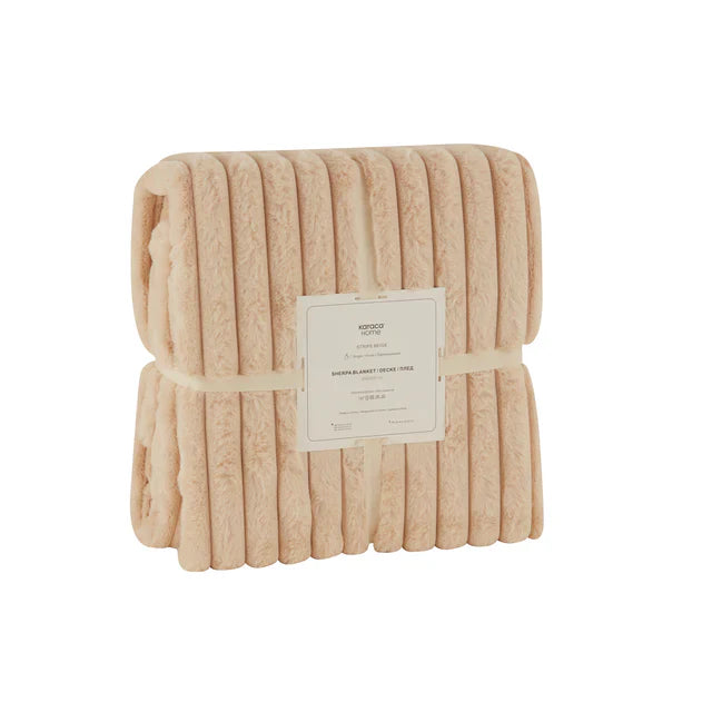 Plaid TV Karaca Rabbit Sherpa Beige