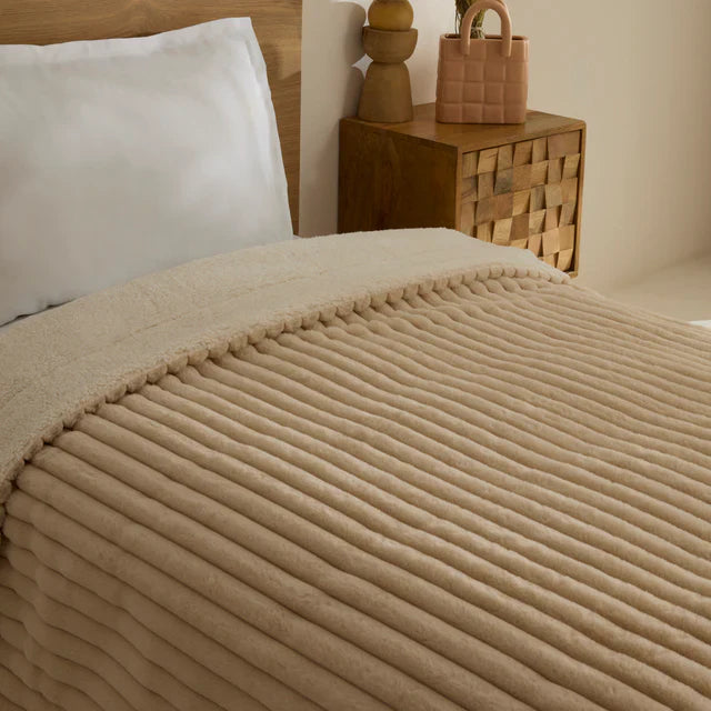 Karaca Rabbit Sher Couette 1 Place Beige