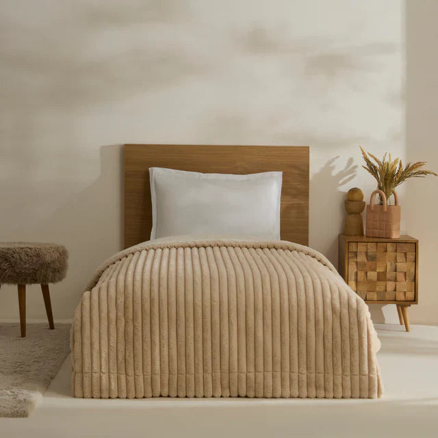 Plaid TV Karaca Rabbit Sherpa Beige