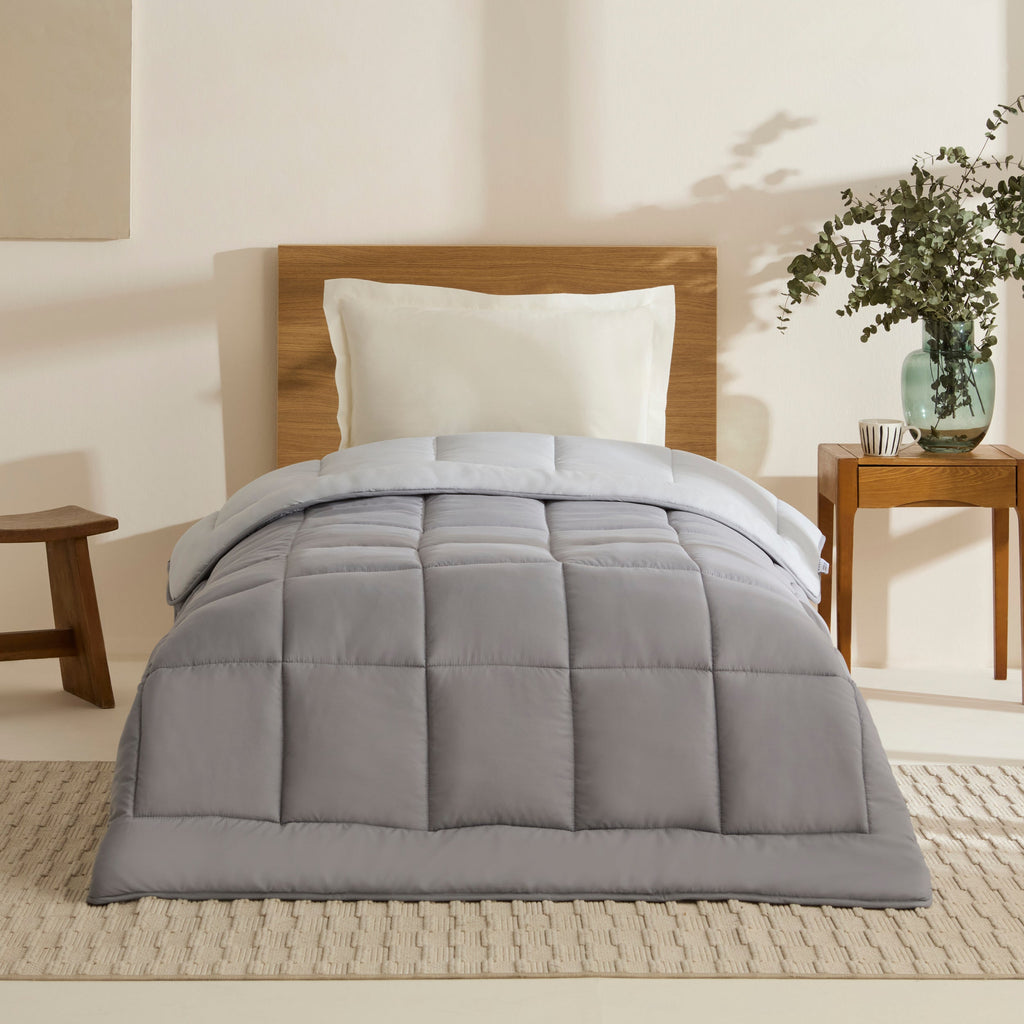 Karaca Double Face Couverture Anthracite-Gris 135x200