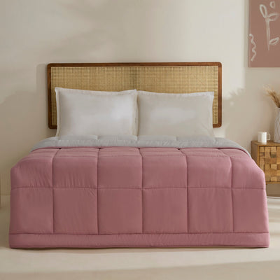 Karaca Double Face Couette Pudra - Gris clair 200X200