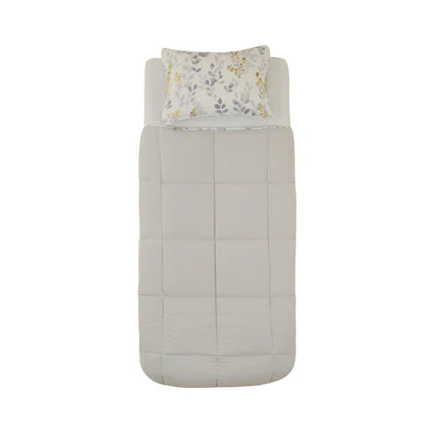 Karaca Leaf – Ensemble couette une personne gris 155 x 220 + 50 x 70