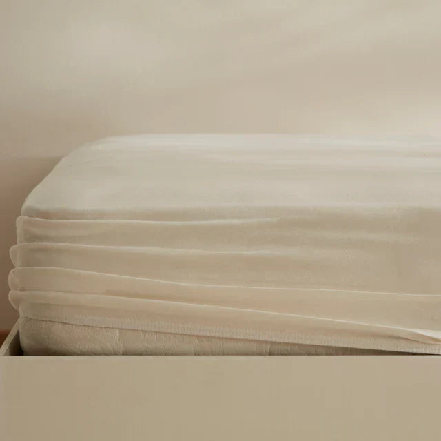 Housse de matelas Jersey Karaca Home, 120x200+30 cm, Crème