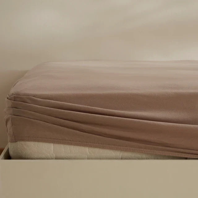 Housse de matelas Jerseystretch Karaca Home, 200x200+30 cm, Beige