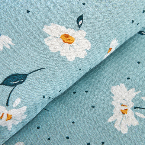 Karaca Daisy, Ensemble en Piqué 100% Coton, Simple, Menthe
