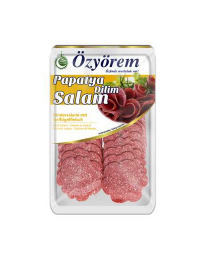 Salam Dilim 80g OZYOREM PAPATYA - Tranches de Salami de Bœuf