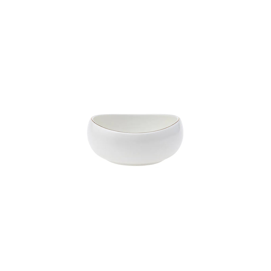 Karaca Red Carpet Collection Service de table en porcelaine Streamline Hole pour 12 personnes, 59 pièces, doré