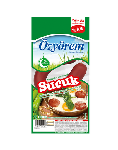 Ozyorem Kangal Saucisson à l'Ail 1000g