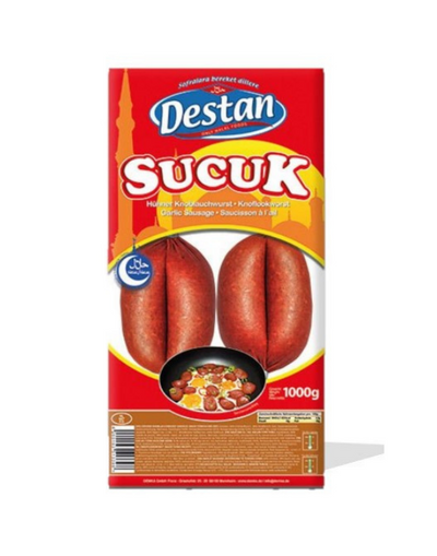 Sucuk DESTAN 1000gr Parmak - Saucisson à l'ail