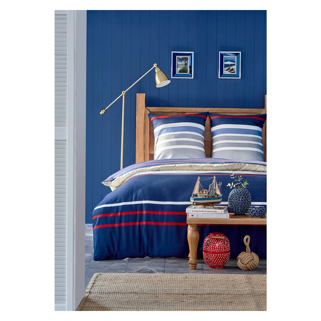 Nautica Bradford Housse de Couette Double, 200x200, 2x80x80
