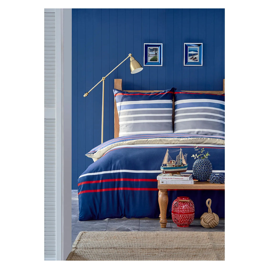 Nautica Bradford Housse de Couette Double, 200x200, 2x80x80