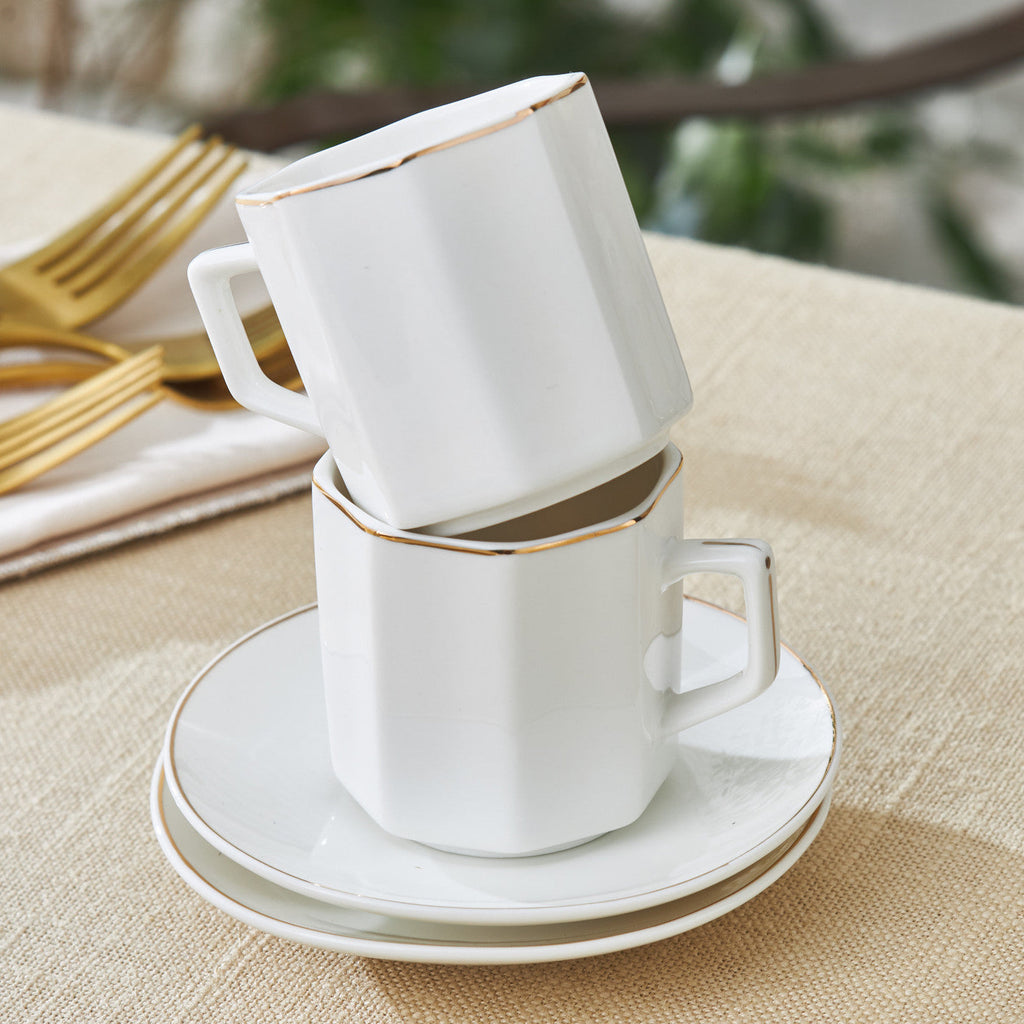 Karaca Vezir Set de tasses à café pour 6 personnes 80 ml