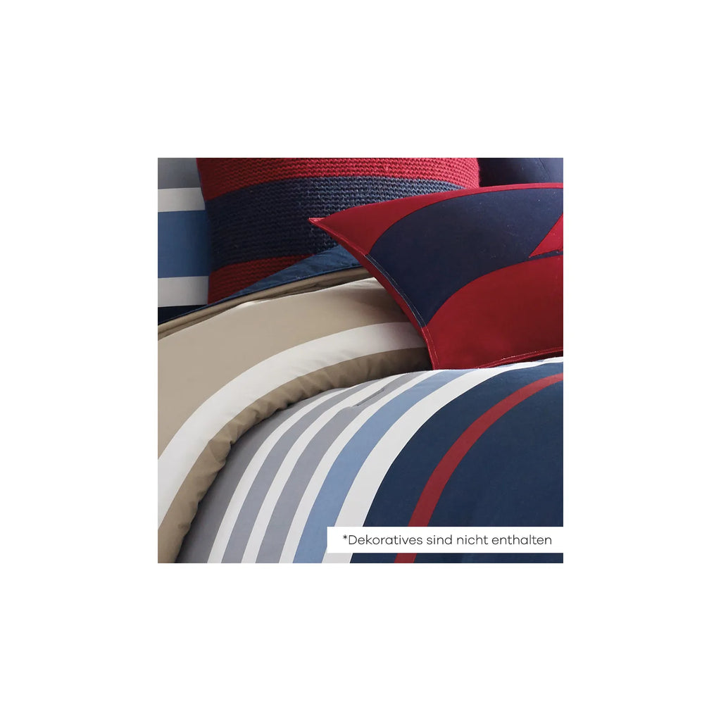 Nautica Bradford Housse de Couette Double, 200x200, 2x80x80