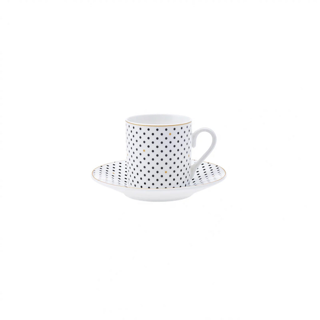 Coffret de tasses à expresso/moka Karaca Nossa pour 6 personnes, 12 pièces