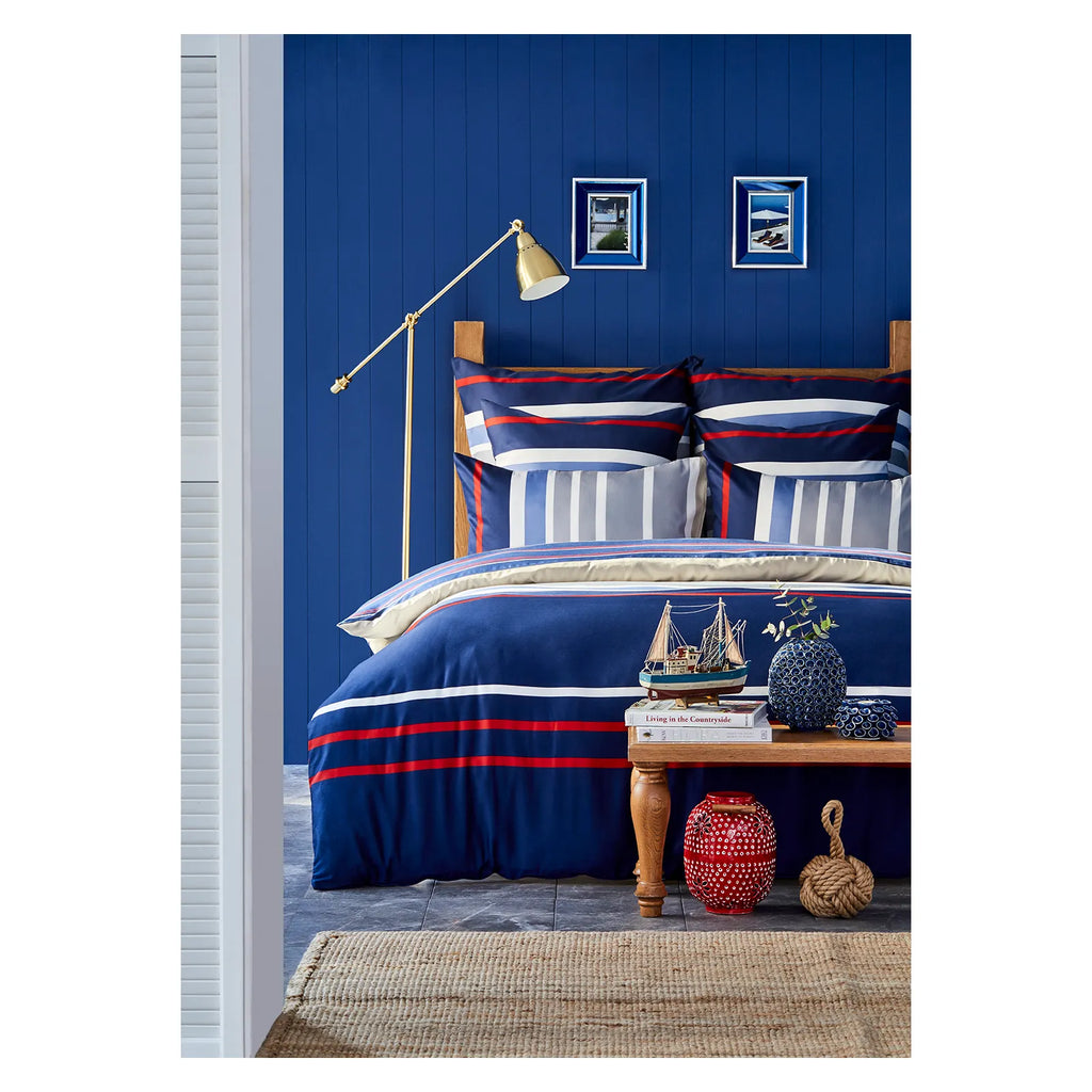 Ensemble de housse de couette Nautica Bradford pour lit simple, 135x200, 80x80