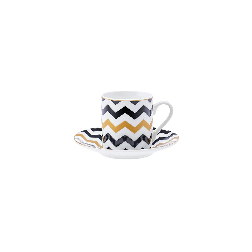 Coffret de tasses à expresso/moka Karaca Nossa pour 6 personnes, 12 pièces