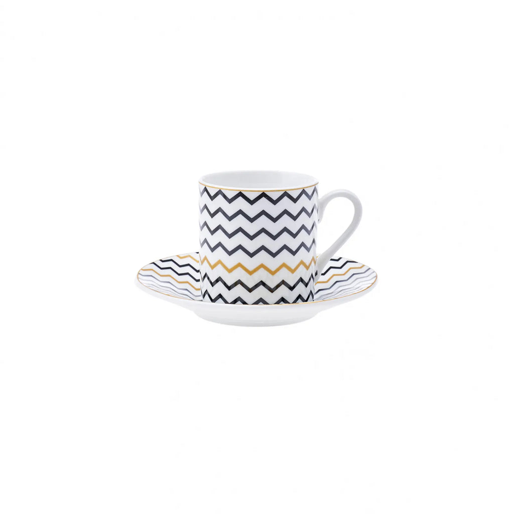 Coffret de tasses à expresso/moka Karaca Nossa pour 6 personnes, 12 pièces